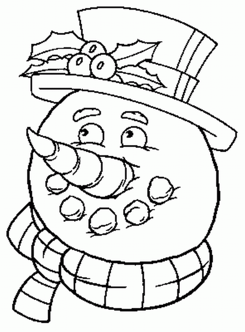 Bałwany kolorowanki